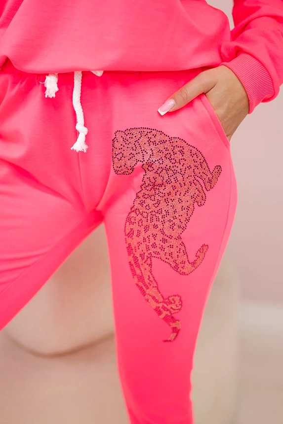 Zirkoniumdioxid Panther Set rosa Neon