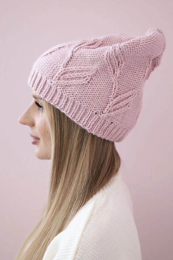 Majka moteriška kepurė K376 powder pink