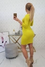 Tailliertes Kleid mit Unterbrustausschnitt kiwi