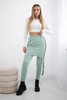 Pants/Suit with selfie lettering dark mint