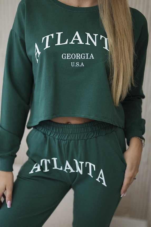 Atlanta tištěná sada zelená