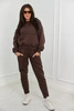 Insulated set sweatshirt + pants brown