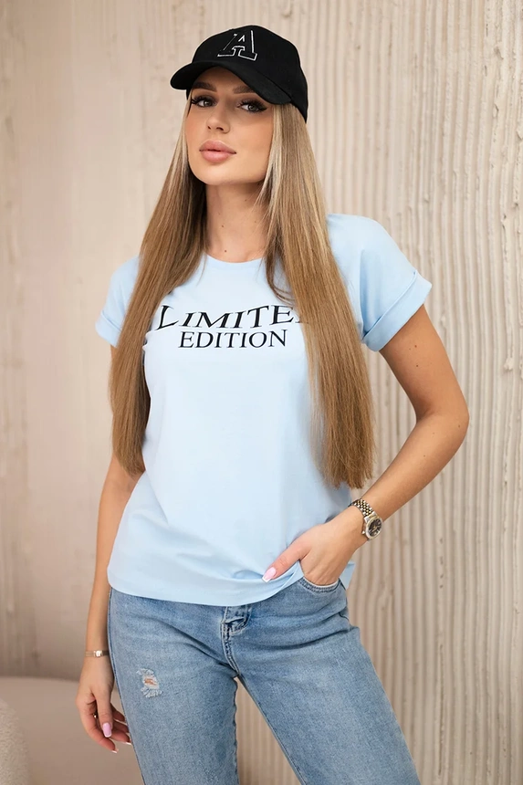 Blouse Limited edition azure+black