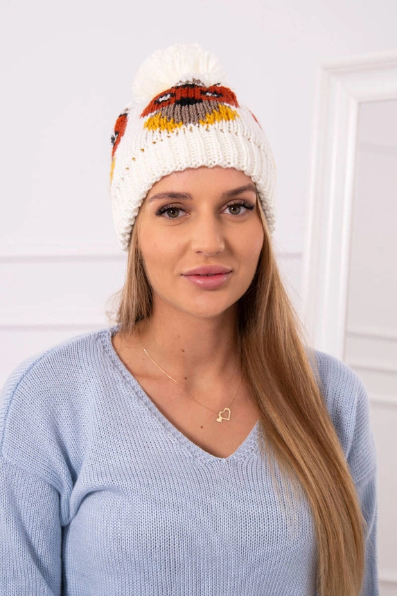 Dámska čiapka Sowa K340 ecru