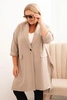 Dámská plus size narzutka Punto z bavlnou zapínaná na knoflík fango