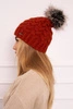 Vilnonė kepurė Daria K217 red