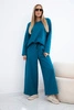 Set Punto Milano Winter sweatshirt + wide-leg trousers nautical