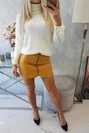 Double-layer skirt with express mustard