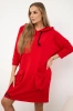 Hooded dress red