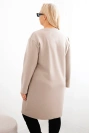 Dámské šaty Plus Size máslo s kapsou a rukávem 3/4 fango