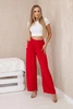 Wide-leg trousers red