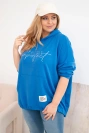 Moteriška plus size džemperis su gobtuvu ir spauda chabrova