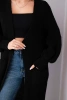 Sweter długi kardigan czarny