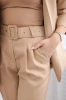 Elegant set of jackets and trousers light camel