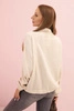 Women's muslin shirt with long sleeves beige