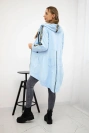 Sweatshirt with zip at the back azure