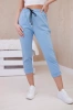 Neue Punto-Hose, die in der Taille gebunden ist blau