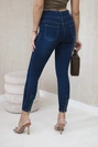 Dunkle Denim-Hose mit Schleife 