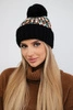 Cap with a pompom Ellen K325 black