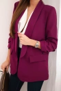 Elegant jacket with lapels plum