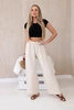 Wide-leg trousers beige