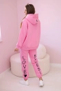 Printed cotton set light pink
