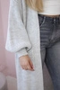 Sweater long cardigan light grey