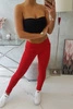 Colorful jeans red