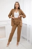 Elegantes Jacke und Hose Set camel