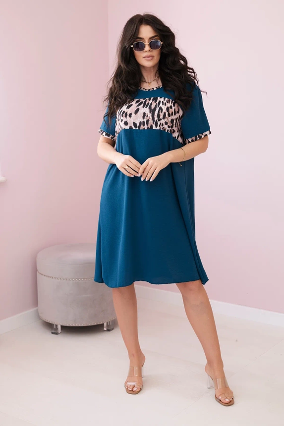 Leopard print dress nautical