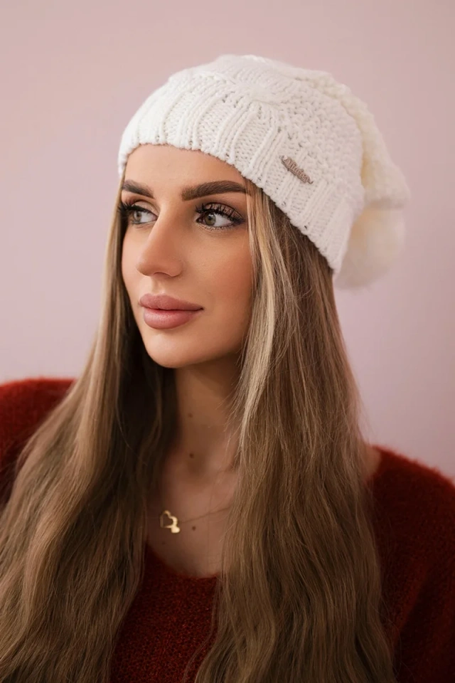 Fleecová čepice Sandra K210 bílá
