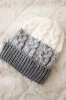 Women's cap Samara K346 grey+white