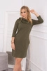 Dress with a hood and pockets khaki