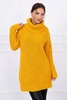 Sweater, dress with golf mustard