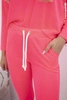 Set with oversized blouse pink neon