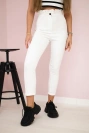 Creased trousers ecru