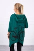 Sweatshirt with a bicycle print green