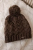 Cap with fleece Waleria K307 cappuccino