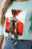 Blouse with graphics 3D Noteworthy mint