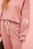 Viskose-Set Sweatshirt + Hose dunkelrosa
