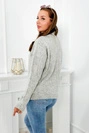 Sweater with turtleneck grey
