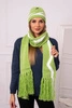 Women's set with a shawl Jagna K356 pistachio