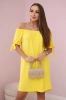 Dress tied on the sleeves yellow