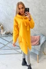 Tunic with envelope front Oversize mustard