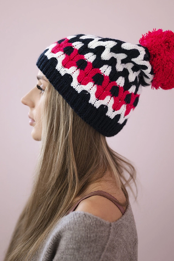 Moteriška kepurė Laila K283 navy blue