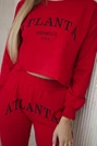 Atlanta tištěná sada červená