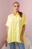 Short-sleeved cotton shirt yellow