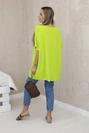 Oversized blouse with pendant kiwi