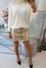 Double-layer skirt with express beige