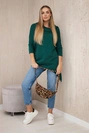 Bluza z nadrukiem roweru zielona